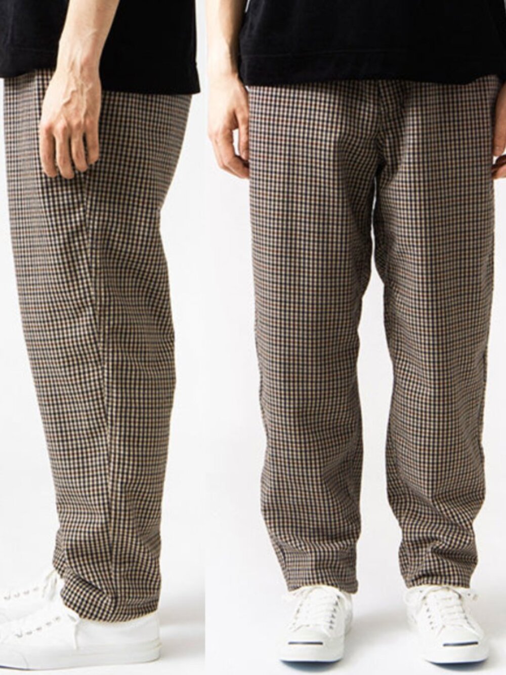 Nanamica Club Pants Polyester Wool Hopsack Check